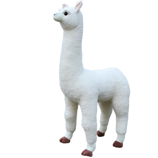 Large Alpaca Plush Stuffed Doll Llama Toy - 38-80CM