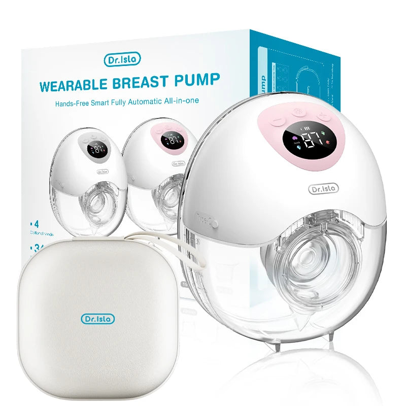 Dr. Isla Wearable Breast Pump Hands Free Electrical Pink