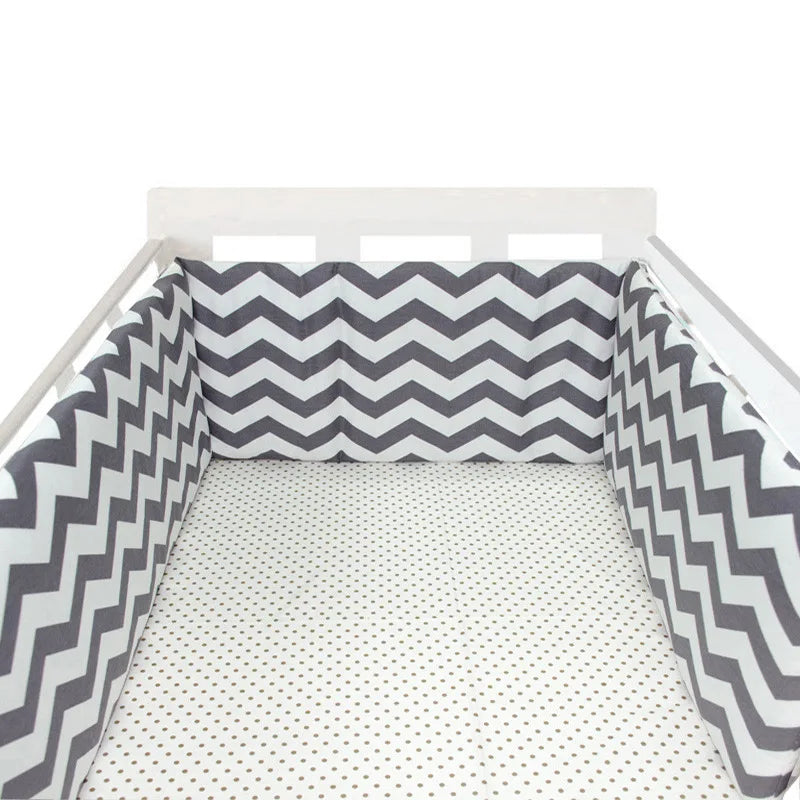 Baby Bumper Washable Crib Protector Ivory