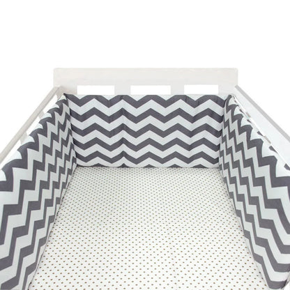 Baby Bumper Washable Crib Protector Ivory