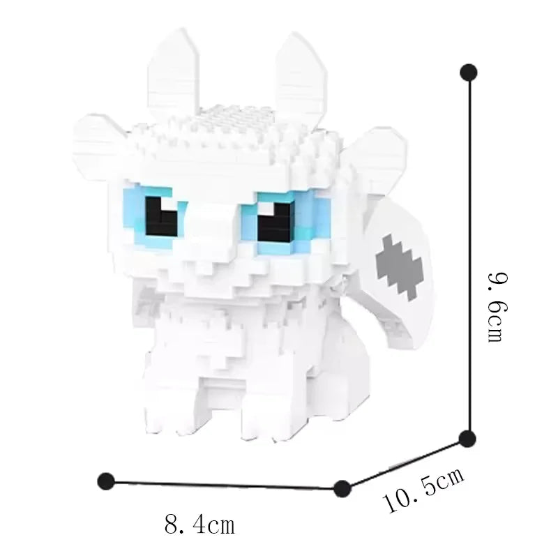 Mini Black Toothless Night Rage Dragon Mecha | LEGO‑Compatible Building Blocks