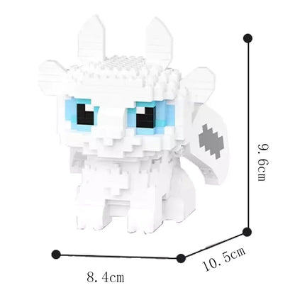 Mini Black Toothless Night Rage Dragon Mecha | LEGO‑Compatible Building Blocks