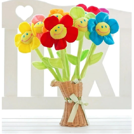 Plush Flowers Home Decoration Arrangement - 10 Pack