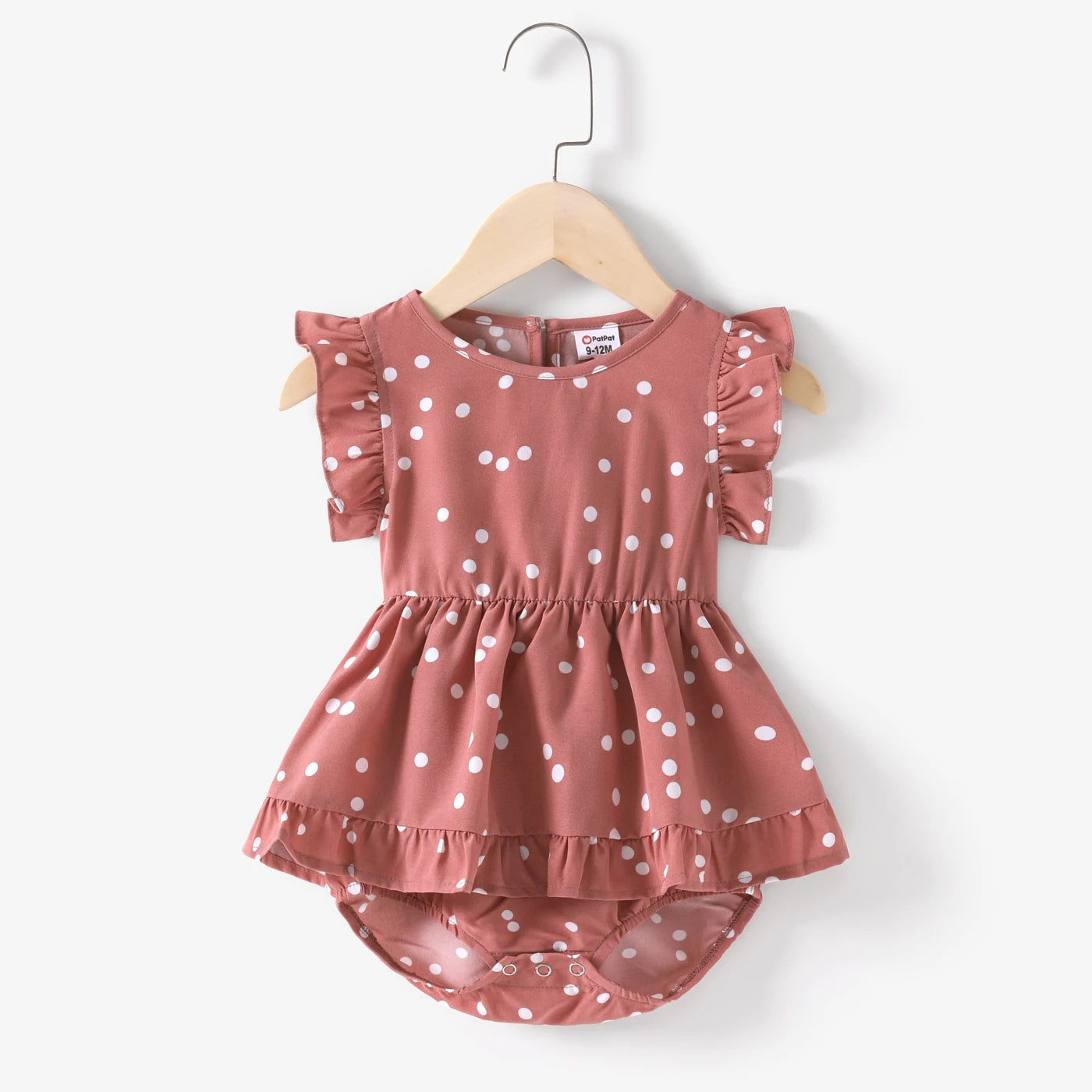 Mother & Daughter Matching Pink Cross Wrap V Neck Dress (Mommy & Me)