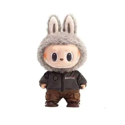 Large Labubu The Monsters – Jump for Joy 40cm Vinyl Plush Doll Toys | Complete Set with Box & Cards Brown 38cm