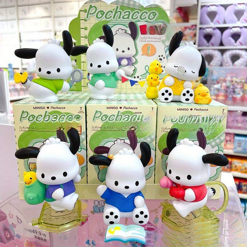 MINISO × Sanrio Pochacco “School Is Fun” Blind Box | Cute Collectible Figurine