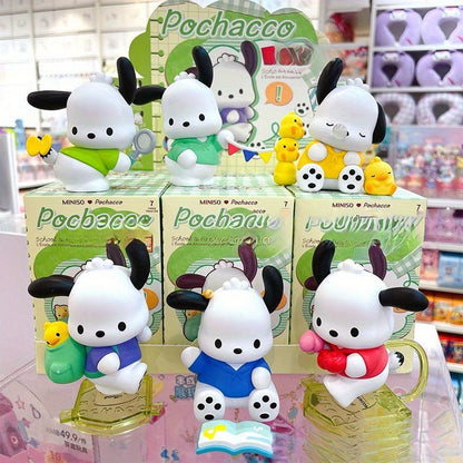 MINISO × Sanrio Pochacco “School Is Fun” Blind Box | Cute Collectible Figurine