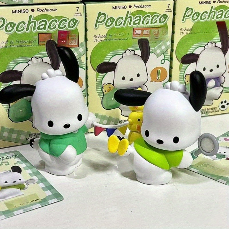 MINISO × Sanrio Pochacco “School Is Fun” Blind Box | Cute Collectible Figurine