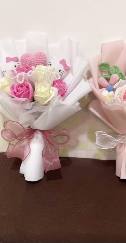 Hello Kitty Plush Flower Gift Bouquet | Sanrio Celebration Keepsake