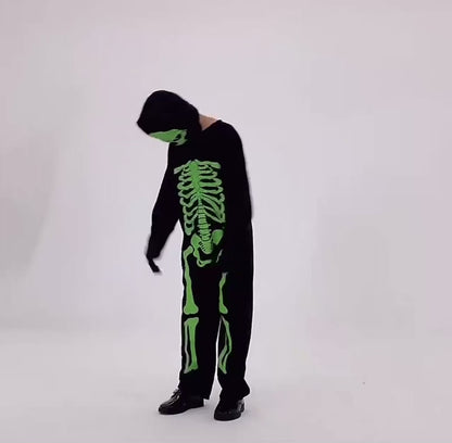 Boys Glow In The Dark Skeleton Costume (Age 3-12 Years)
