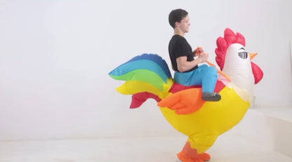 Adult Rooster Unicorn Flamingo Inflatable Costume