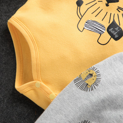 Baby Lion Bodysuit & Trousers Set (Age Newborn - 18M)