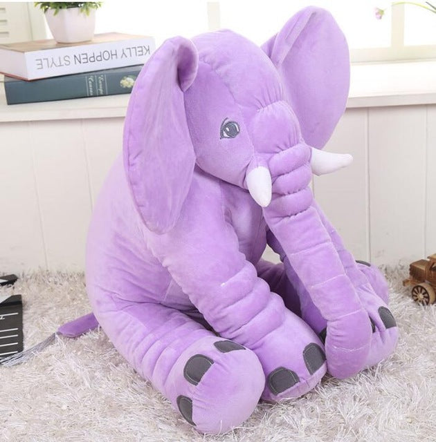 Baby Elephant Pillow Stuffed Toy - 40cm 60cm purple