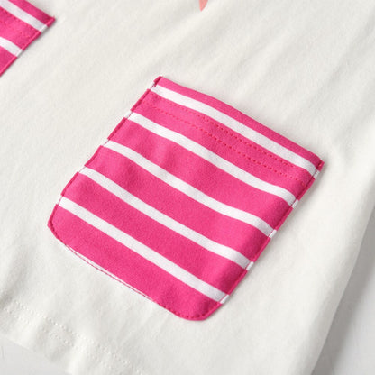 Girls White T-Shirt Dress (Age 3Y-6Y)