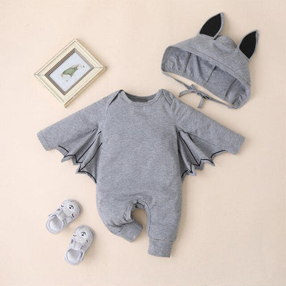 Baby Bat Costume (Age Newborn - 12M) Grey
