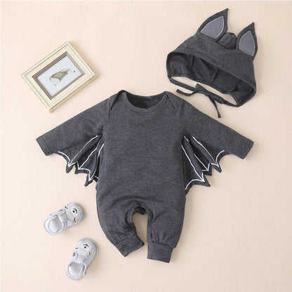 Baby Bat Costume (Age Newborn - 12M) Dark Grey