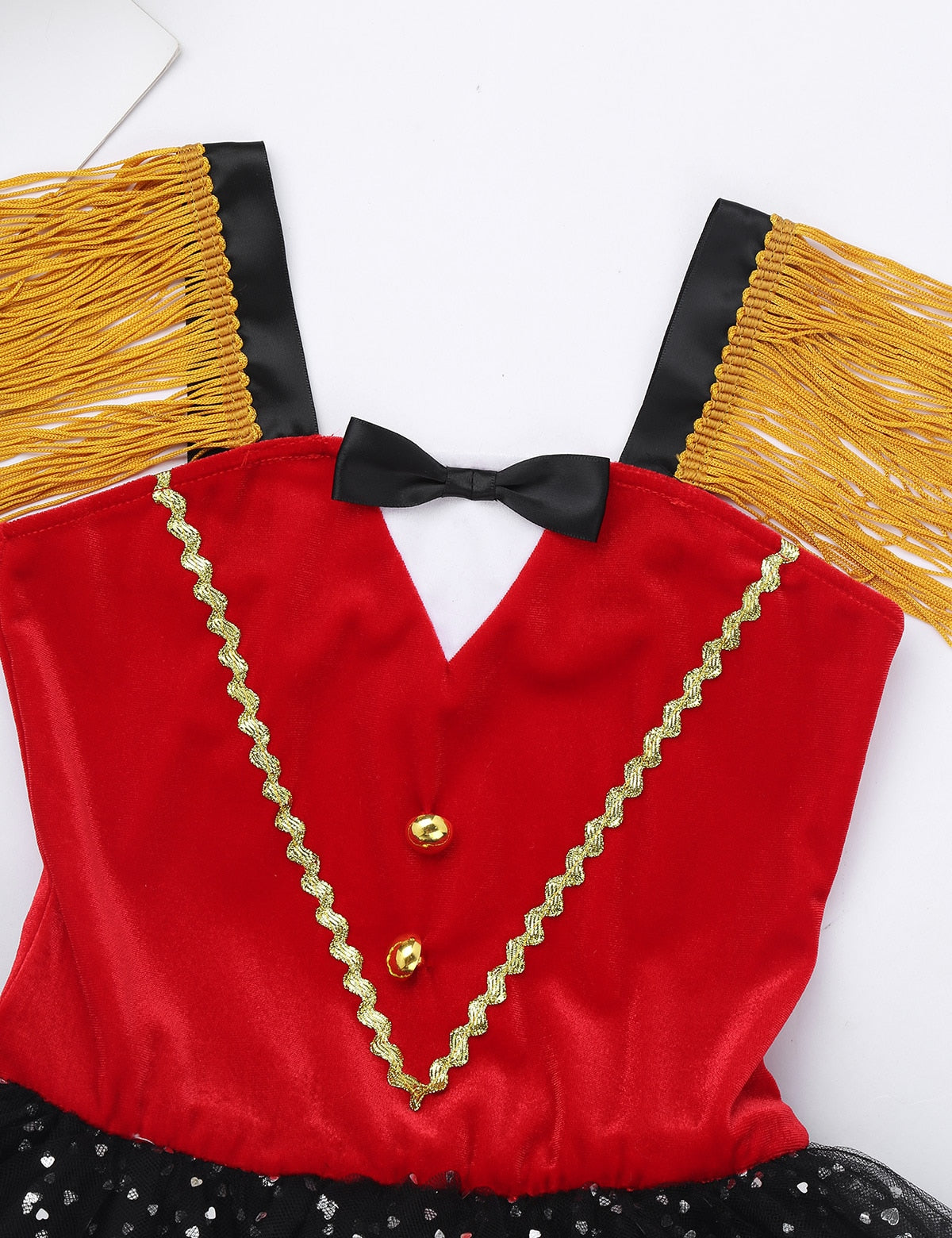 Girls Ringmaster Tulle Costume Dress & Hat (Age 3Y-14Y)