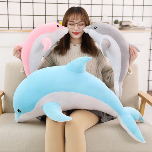 Large Plush Dolphin Pillow Stuffed Toy 30-50cm