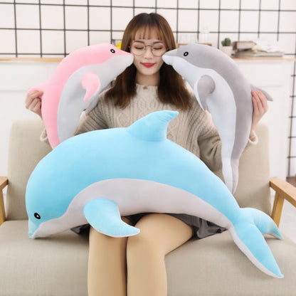 Large Plush Dolphin Pillow Stuffed Toy 30-50cm