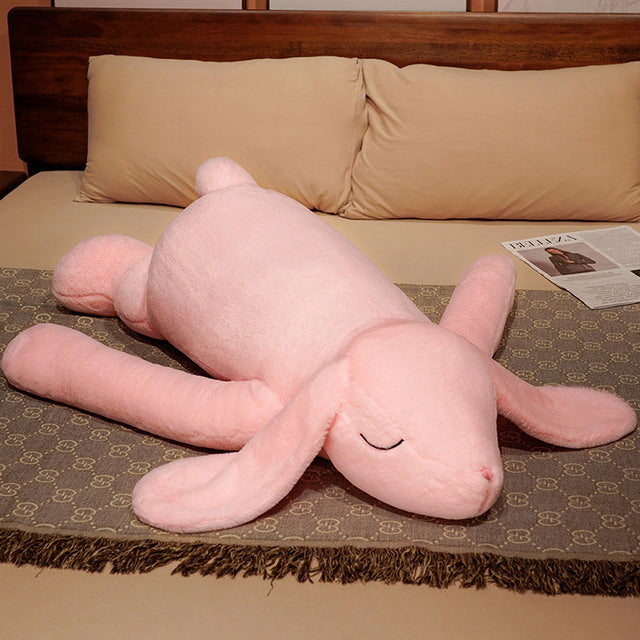 Large Plush Rabbit Pillow Stuffed Toy 90-120cm Pink