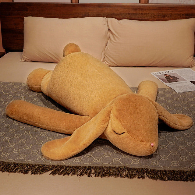 Large Plush Rabbit Pillow Stuffed Toy 90-120cm Brown